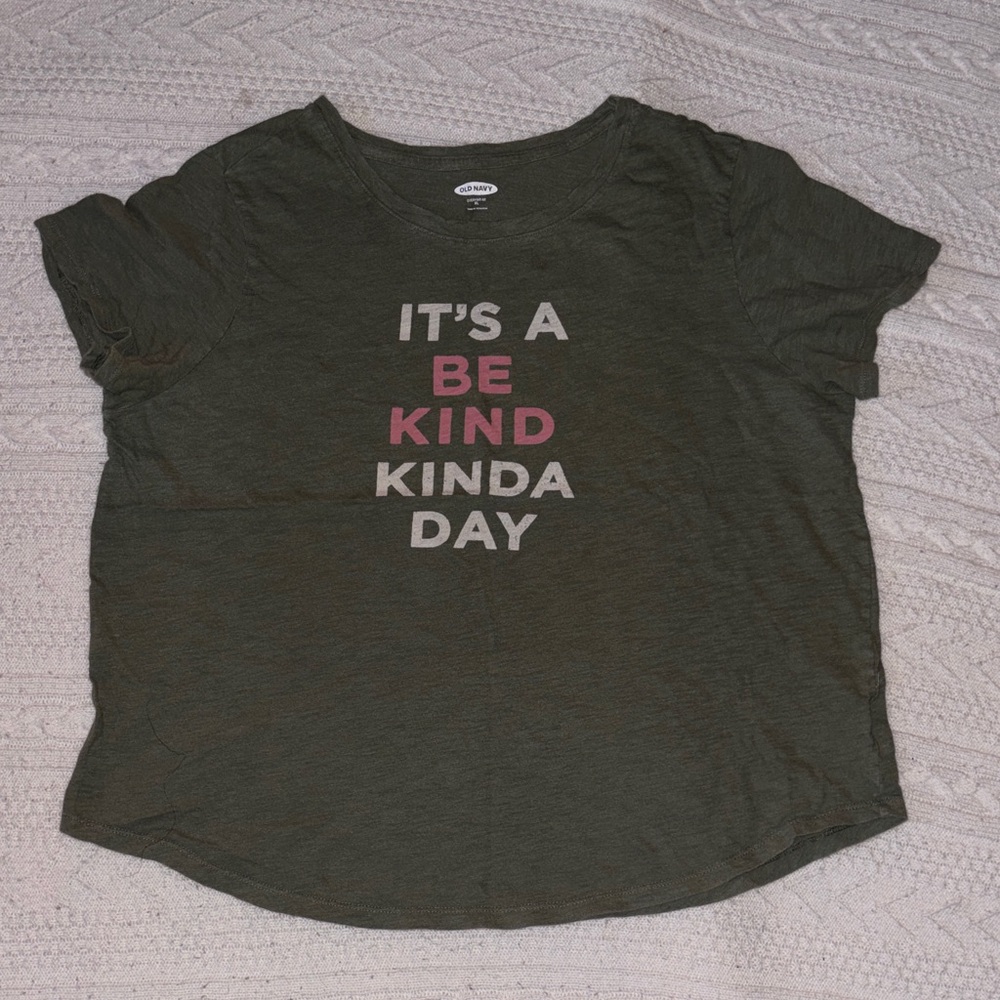 Old Navy Dark Green Screen-Tee